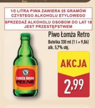 Piwo Łomża Retro