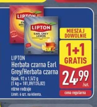 Herbata czarna Earl Grey Lipton +1 wariant