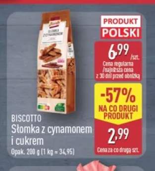 Słomka z cynamonem i cukrem Biscotto