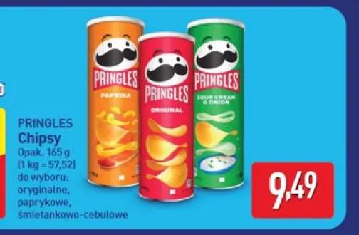 Chipsy Pringles oryginalne +2 warianty