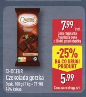 Czekolada gorzka 74% kakao Choceur