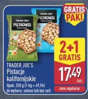 Pistacje kalifornijskie solone Trader Joe's +1 wariant