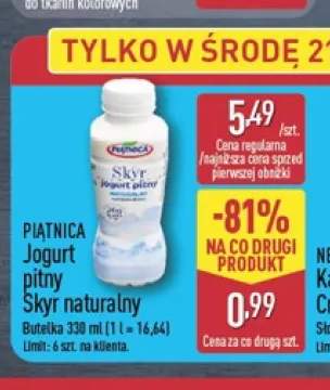 Jogurt pitny Skyr naturalny Piątnica