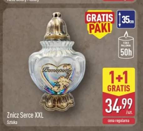 Znicz serce Xxl