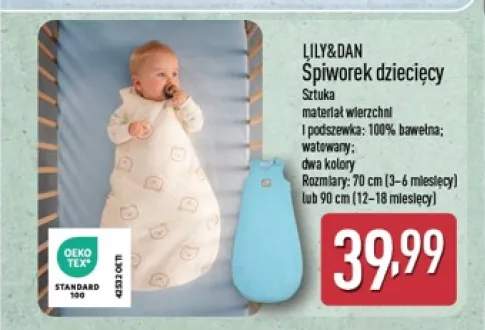 Śpiworek dziecięcy 70 cm LILY & DAN +1 wariant