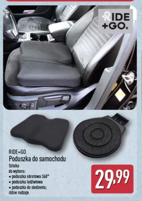 Poduszka do samochodu obrotowa 360° Ride+Go +2 warianty