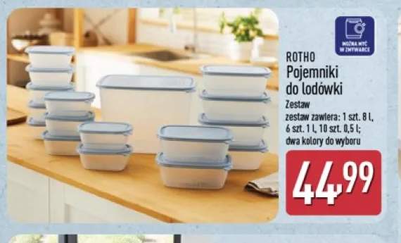 Pojemniki do lodówki Rotho