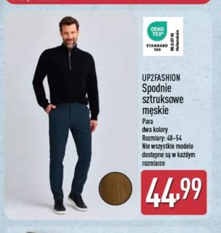 Spodnie sztruksowe męskie UP2FASHION