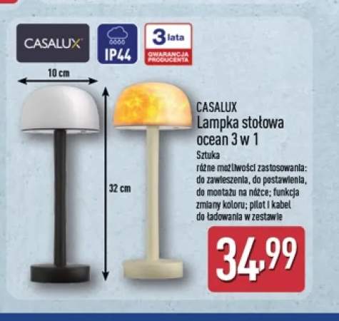 Lampka stołowa ocean 3 w 1 Casalux
