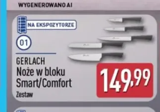 Noże w bloku Smart/Comfort Gerlach