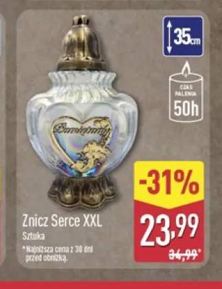Znicz Serce Xxl