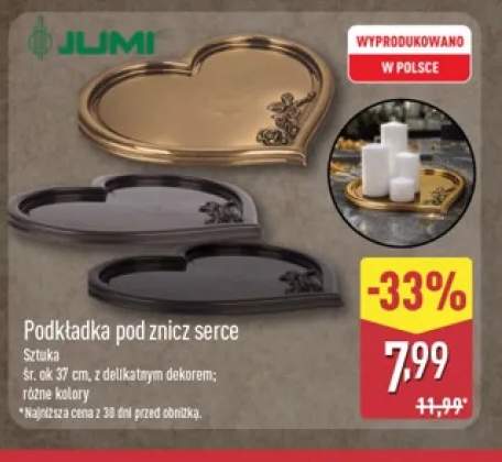 Podkładka pod znicz serce Jumi