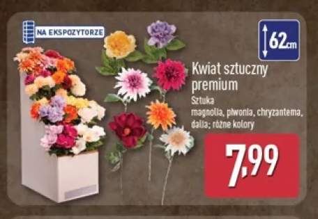 Kwiat sztuczny premium magnolia +3 warianty