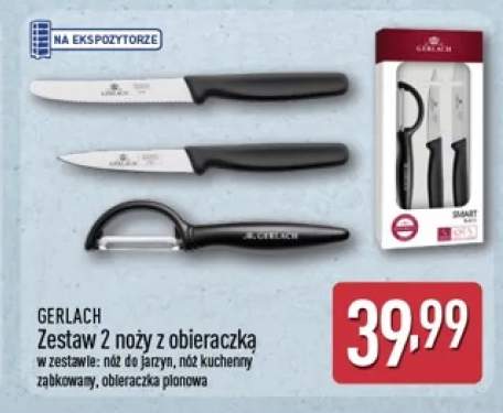 Zestaw 2 noży z obieraczką Gerlach