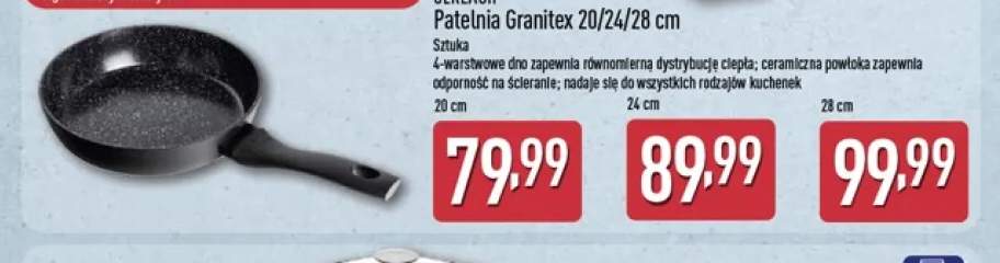 Patelnia Granitex 20 cm Gerlach +2 warianty