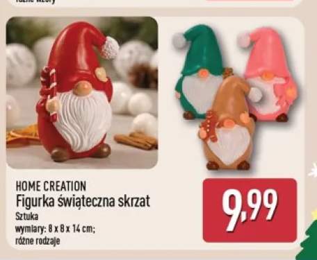 Figurka świąteczna skrzat Home Creation