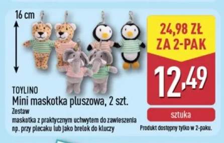 Mini maskotka pluszowa Toylino 2-pak