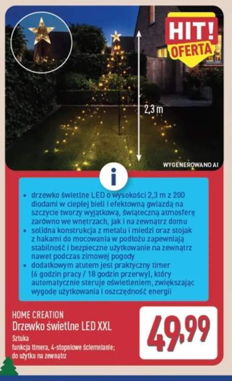 Drzewko świetlne LED Xxl Home Creation
