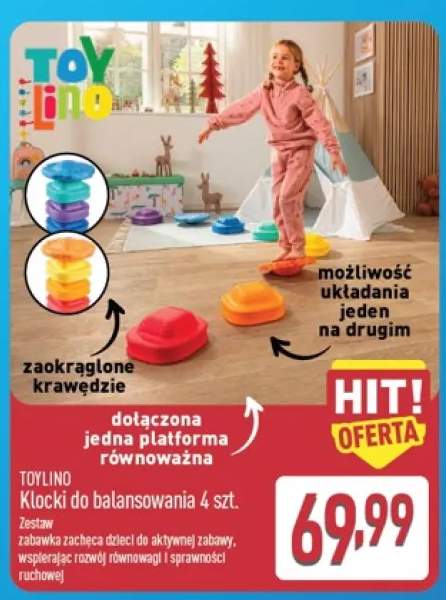 Klocki do balansowania 4 szt. Toylino