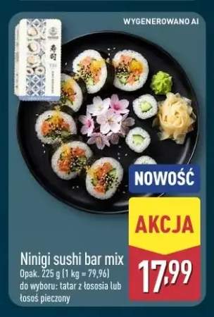 Sushi bar mix Ninigi łosoś pieczony +1 wariant