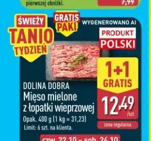 Mięso mielone z łopatki wieprzowej Dolina Dobra