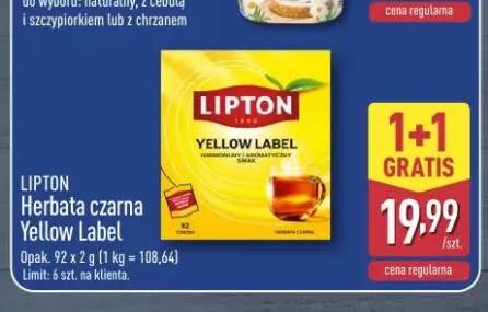 Herbata czarna Yellow Label Lipton