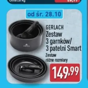Zestaw 3 garnków Smart Gerlach +1 wariant