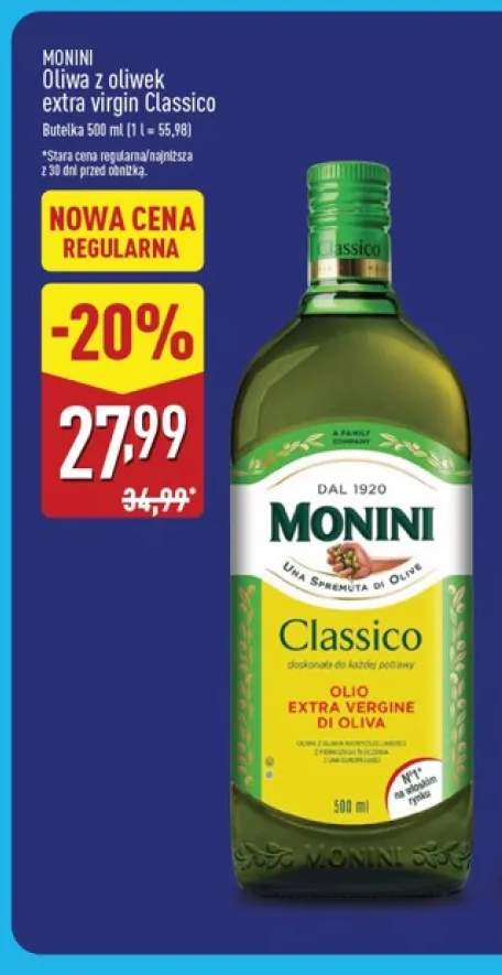 Oliwa z oliwek extra virgin Classico Monini