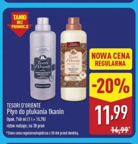 Płyn do płukania tkanin Muschio Bianco Tesori d'Oriente +1 wariant