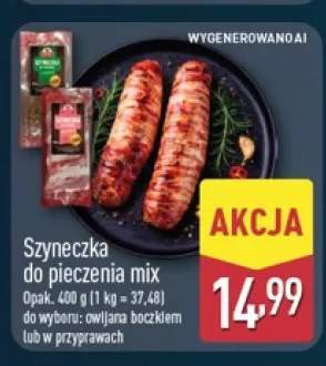 Szyneczka do pieczenia owijana boczkiem +1 wariant