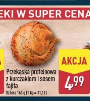 Przekąska proteinowa z kurczakiem i sosem fajita