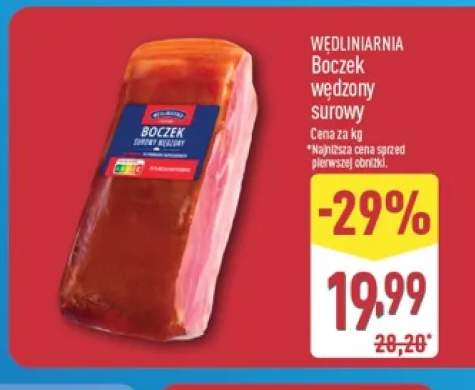 Boczek wędzony surowy Wędliniarnia