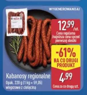 Kabanosy regionalne wieprzowe z cielęciną