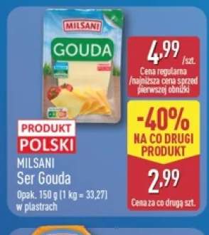 Ser gouda w plastrach Milsani