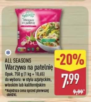 Warzywa na patelnię w stylu azjatyckim All Seasons +2 warianty