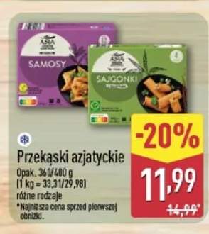 Przekąski azjatyckie samosy Asia Green Garden +1 wariant