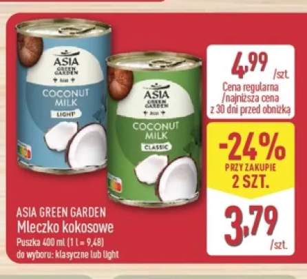 Mleczko kokosowe light Asia Green Garden +1 wariant