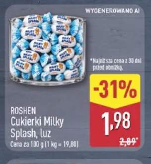 Cukierki Milky Splash luz Roshen