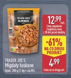 Migdały łuskane Trader Joe's