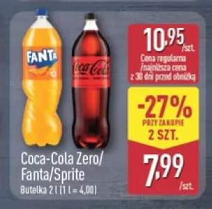 Napój gazowany Coca-Cola Zero +2 warianty