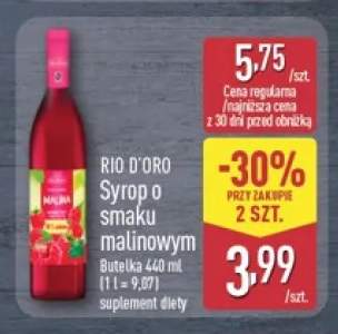 Syrop o smaku malinowym Rio D'Oro