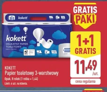Papier toaletowy 3-warstwowy Kokett