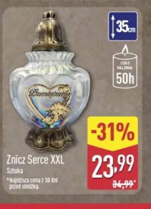 Znicz Serce Xxl