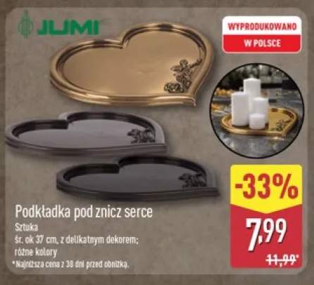 Podkładka pod znicz serce Jumi