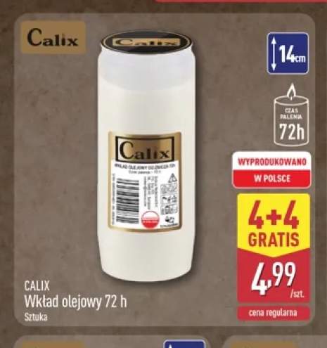 Wkład olejowy 72 h Calix