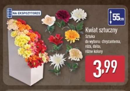 Kwiat sztuczny chryzantema +2 warianty
