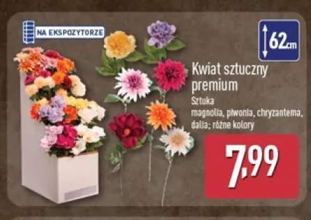 Kwiat sztuczny premium magnolia +3 warianty