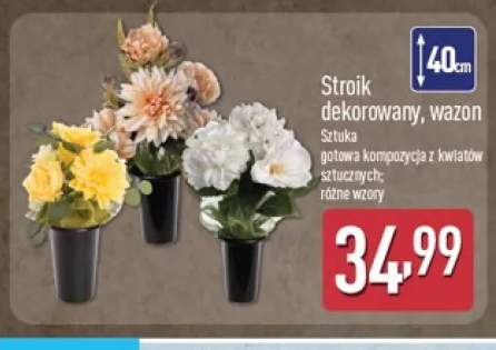Stroik dekorowany wazon