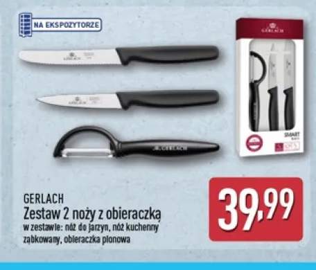 Zestaw 2 noży z obieraczką Gerlach