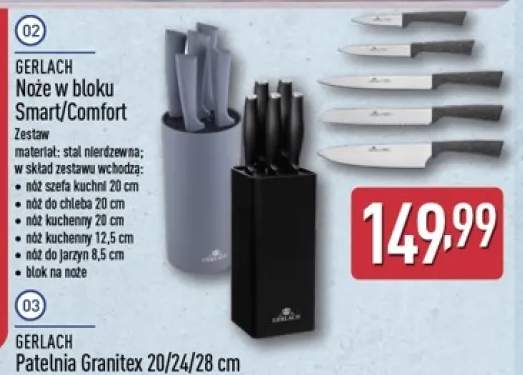 Noże w bloku Smart Gerlach +1 wariant